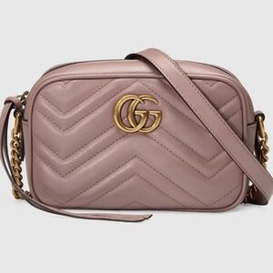 Gucci Porcelain Rose GG Marmont Crossbody Bag